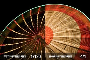 slow shutter speed photography lights